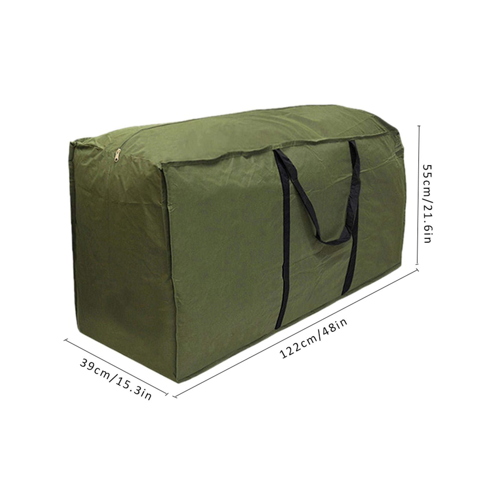Borsa Per Cuscini Da Giardino 122x40x55 Cm - Impermeabile, Con Maniglie, Per Riporre Cuscini Esterni - Foto 4