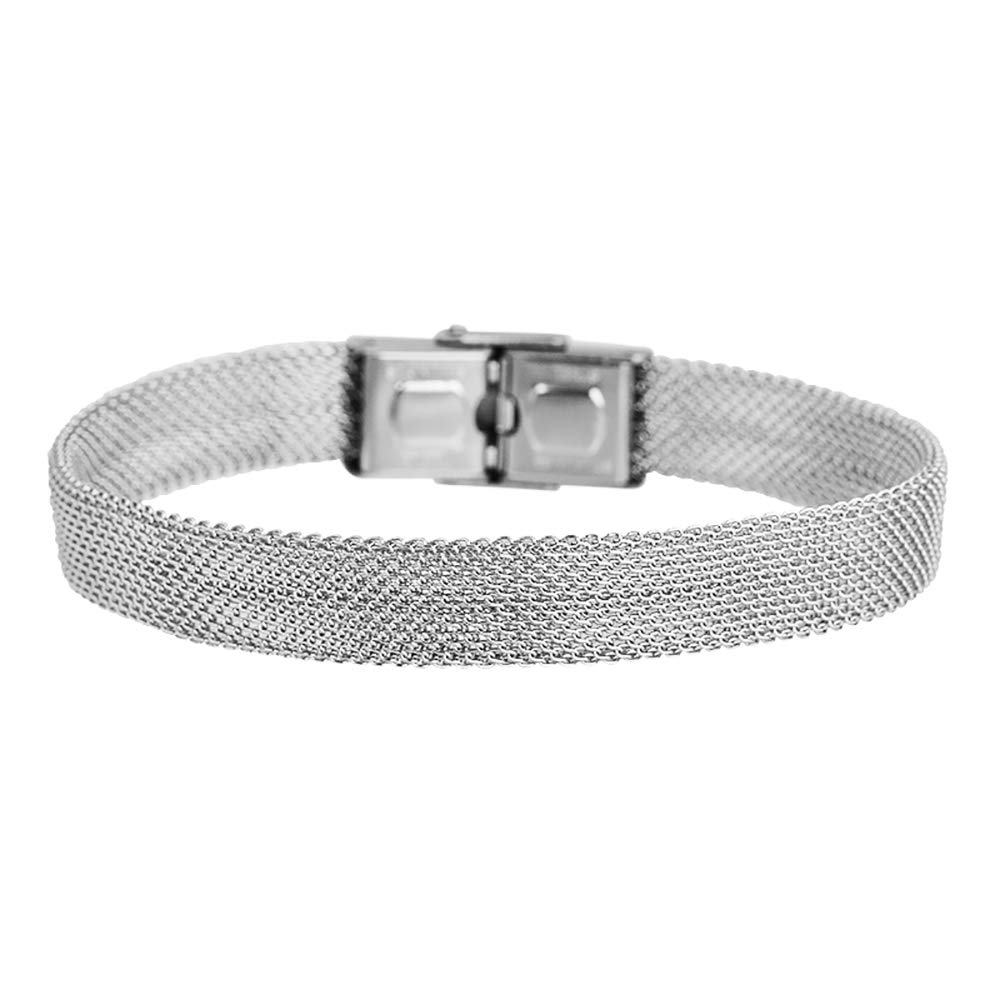 Edforce Stainless SteelMesh Link Bracelet