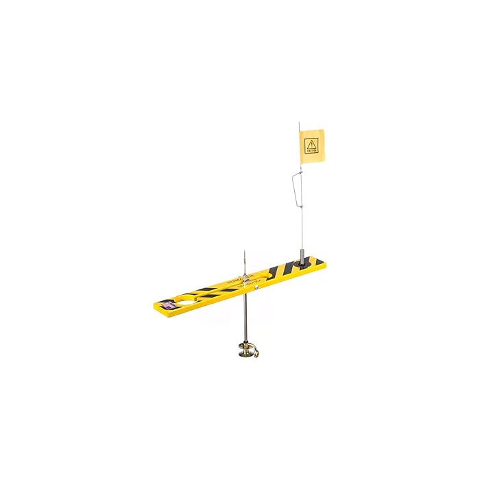Buy Beaver Dam Ice Fishing Caution TipUp in Black/Yellow Finish