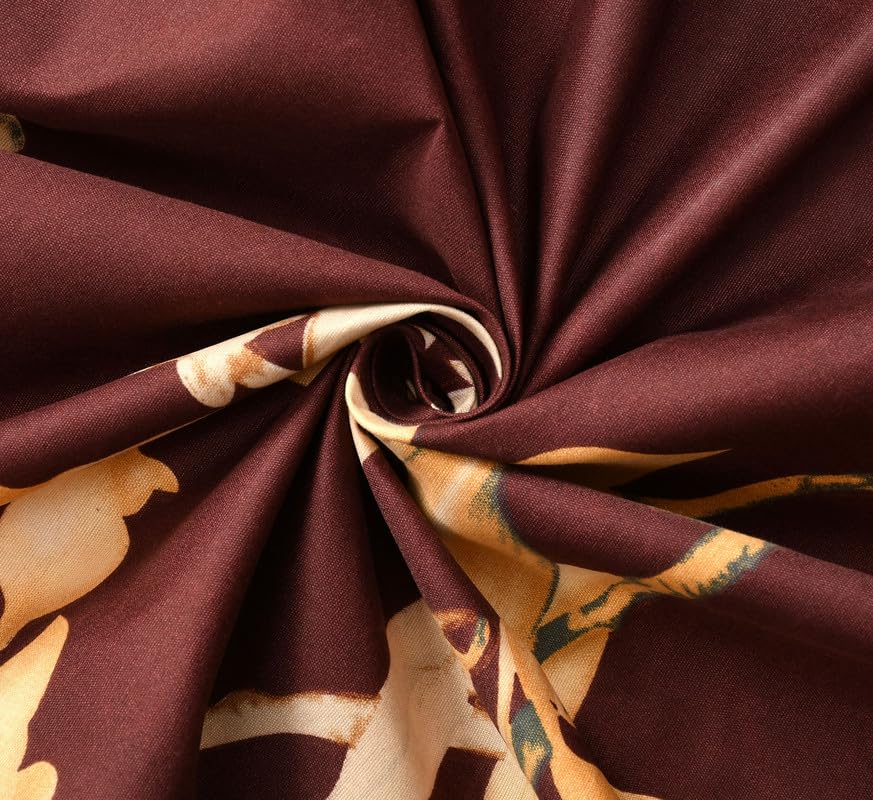 Image of NHD HOME Premium Cotton Elastic Fitted Bedsheets with 2 Pillow Covers Double Bed All Around Elastic Supersoft Size - 72 x 78 +8 inches Wine 200 tc - 220 tc
