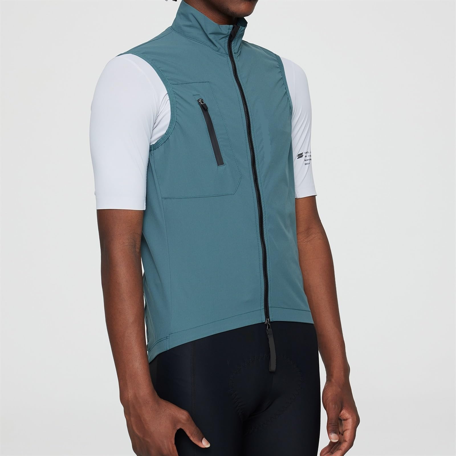 Chaleco Ciclismo Chaleco Clásico Ligero Y Cortavientos For Ciclismo, El Mejor For Hombre Con Tejido Elástico Cremallera Bidireccional