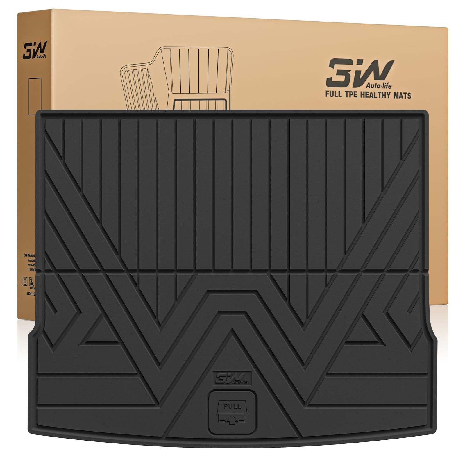3W Alfombrilla de Maletero para Volkswagen Tiguan III 2025-2026 (PHEV), Apto para Mascotas, Thorex™ Protector para Todo Clima, Antideslizante e Impermeable, Accesorios de Coche
