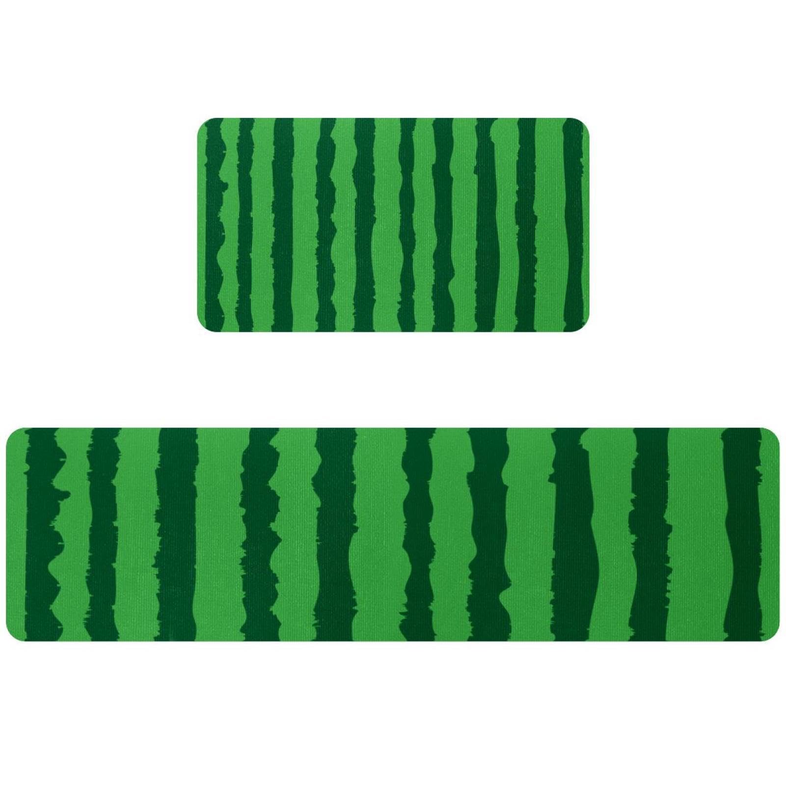 Alfombrillas de cocina de sandías VAPOKF lavables y antideslizantes para pasillo en pack de 2