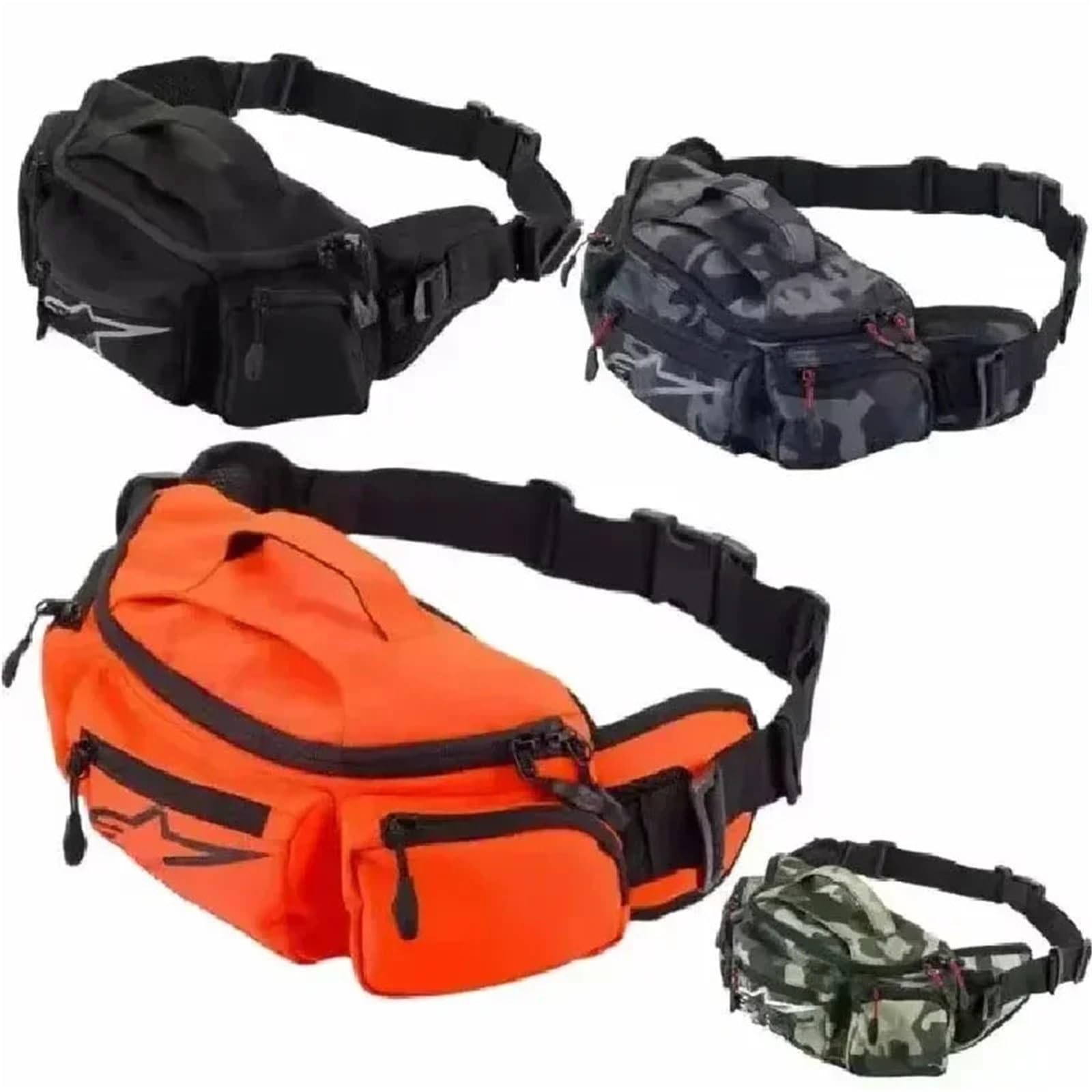 Bolsa Pierna Moto Riñonera Impermeable for Motocicleta, for Hombre y Mujer, Ideal for Carreras de Motos, for la Pierna, for Montar en Moto(White)