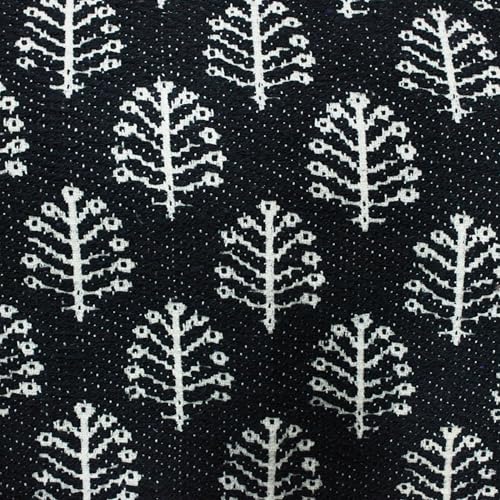 Image of STITCHNEST 'Nomad Weave Collection' Jacquard Table Runner 13x60 Inches| Tassel Finish | Modern Dining Table Decor
