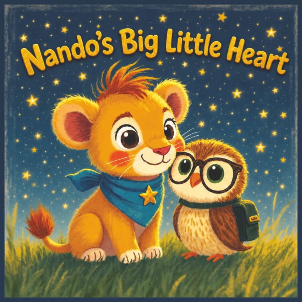 Nando’s Big Little Heart: A Heartwarming Story About Courage, Kindness, and Believing in Yourself | Full color Pages 8.5x8.5 inches.