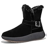 LEDINEY Womens Snow Boots, Winter Boots for Women,Warm Fur Lined Ankle Booties For Women Thickening Shoes