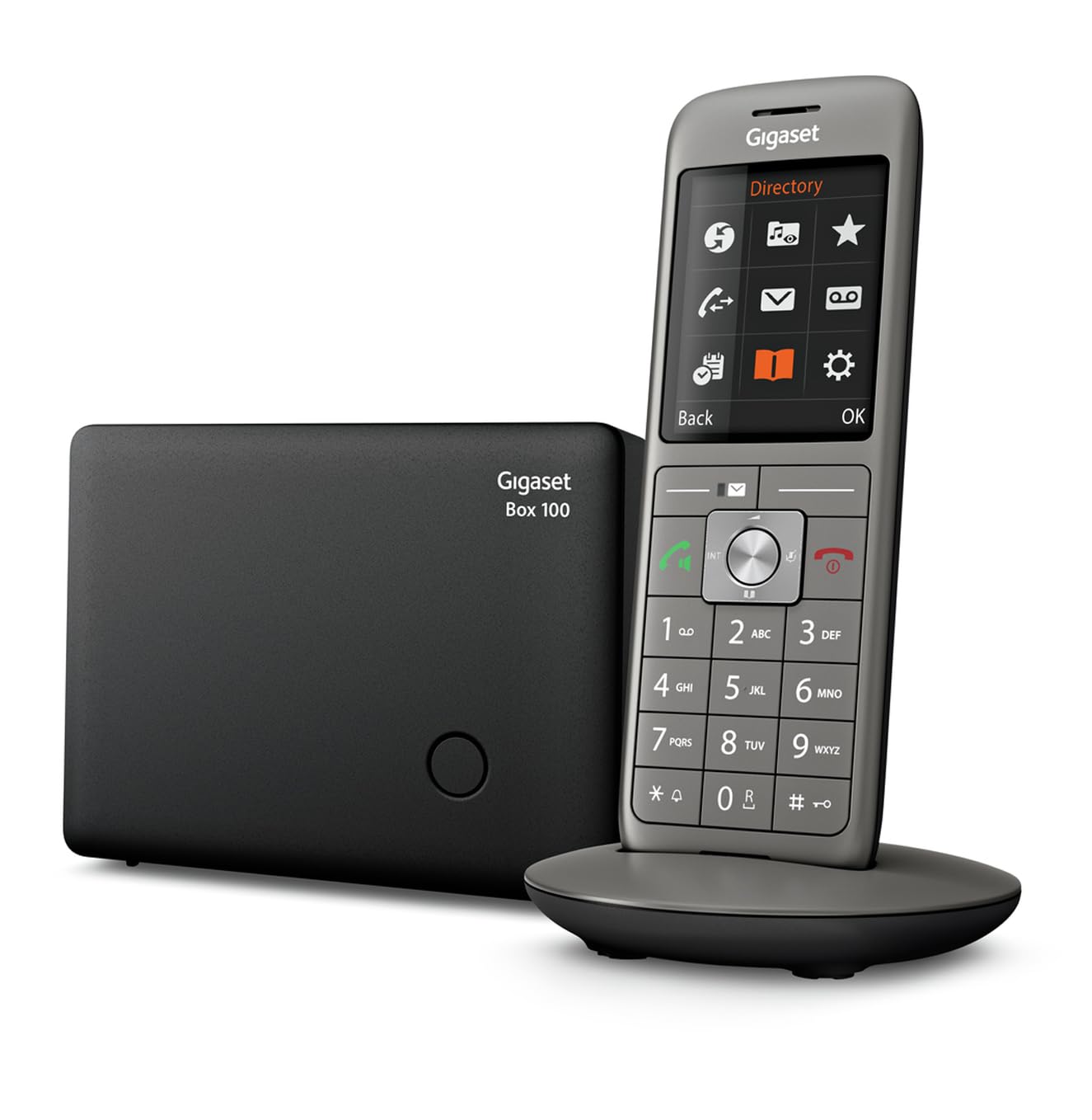 Telefono Senza Fili CL660 + Cuffie Wireless ODHW10 - Altoparlante Alta Qualità, Nero, Per Ufficio E Casa - 12
