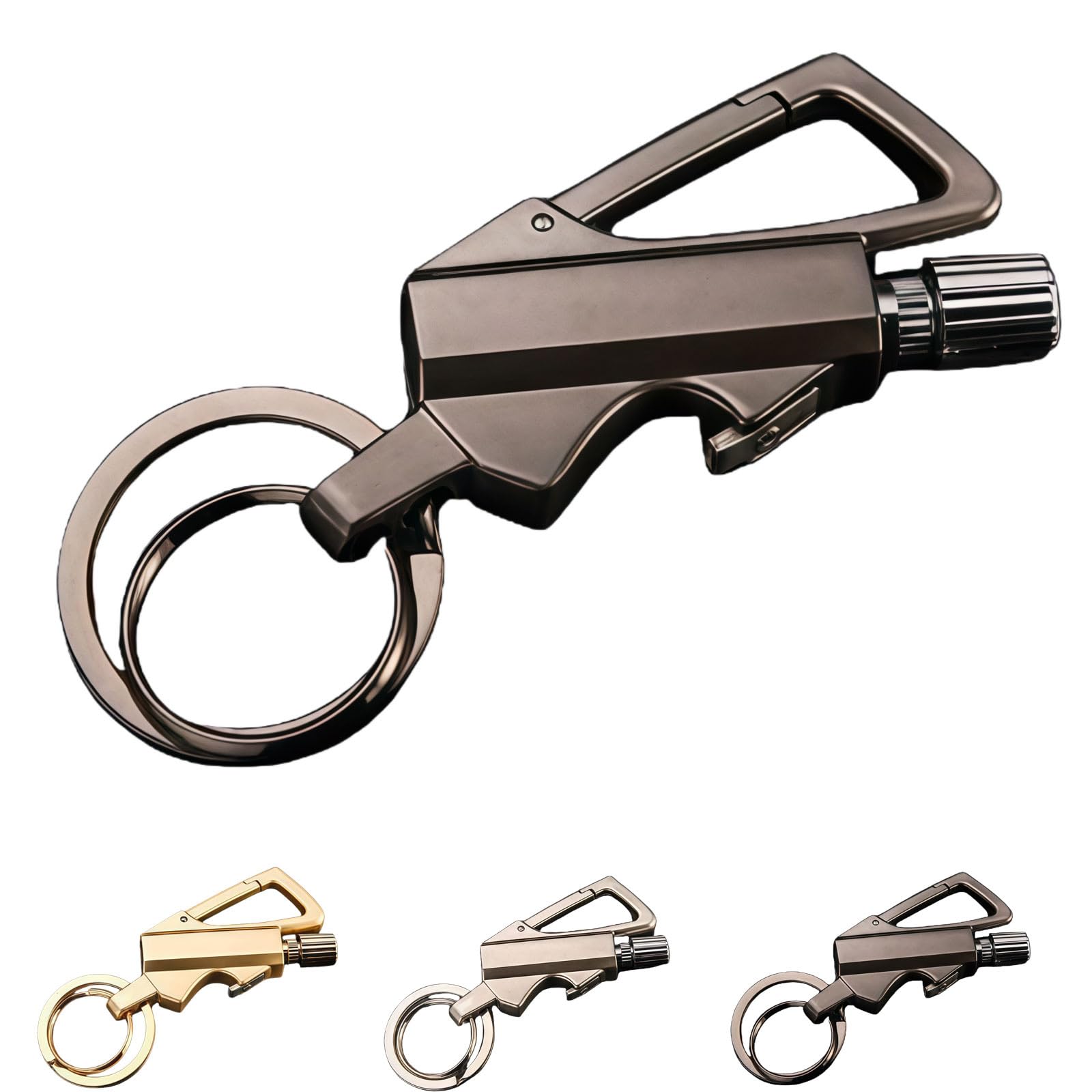 Permanent Match Infinity Lighter with Multitool Keychain, Permanent Match Infinity Lighter (Black)
