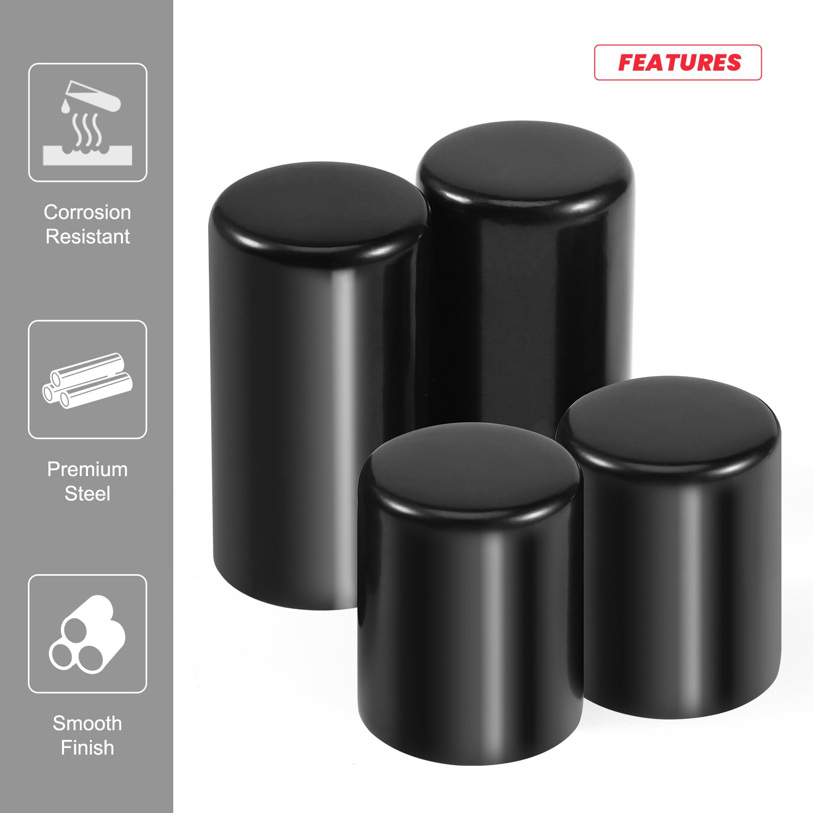 4 PCS Motorcycle Black Docking Hardware Cover Kit ... - Vicedeal