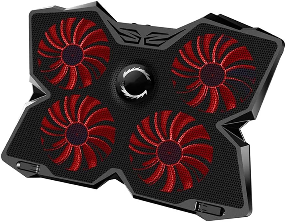 Laptop Cooler Cooling Pad Notebook Gaming Stand with Four Fan and 2 Port for 14-17inch(D)