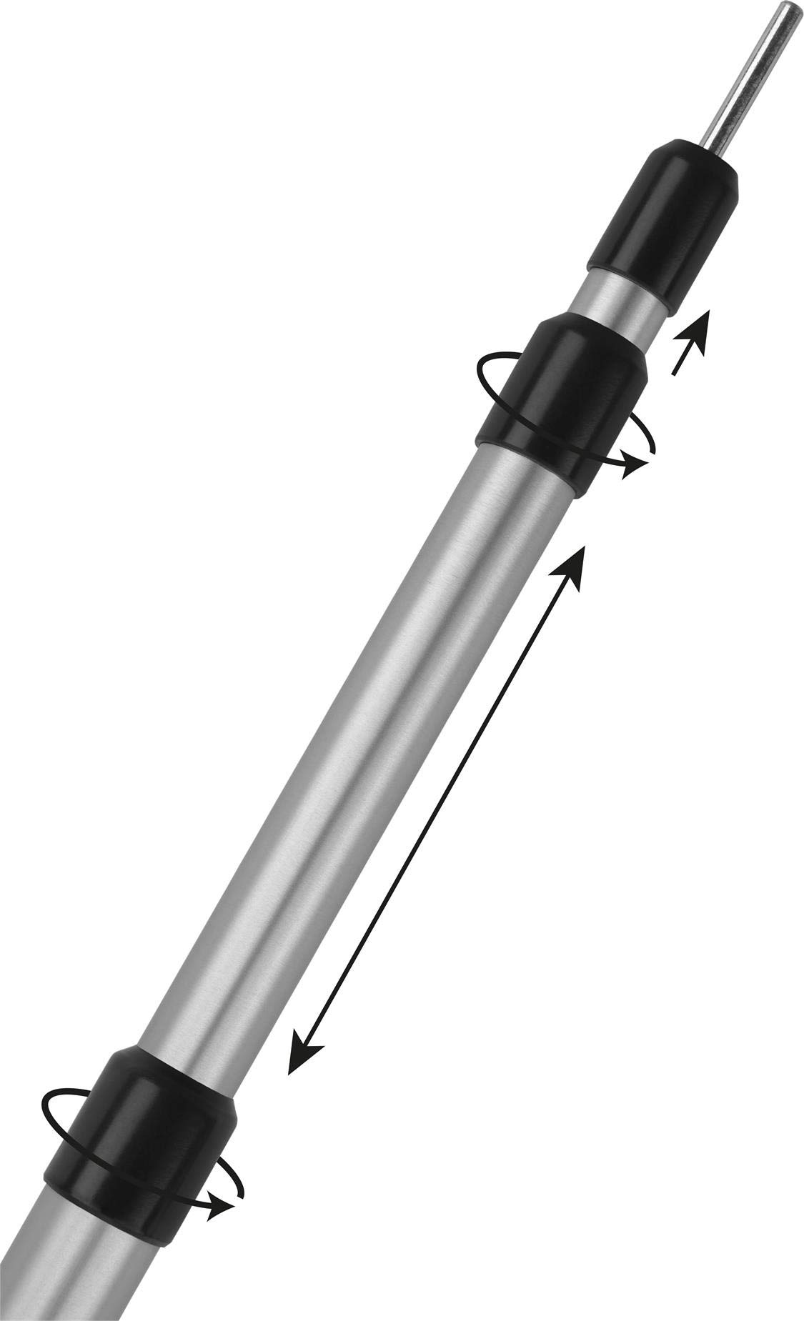 XXXL Aufstellstange Aluminium Teleskopstangen 116-300 cm Zeltstange für Familienzelt, Sonnensegel, Planen oder Tarps Farbe 1-Stück