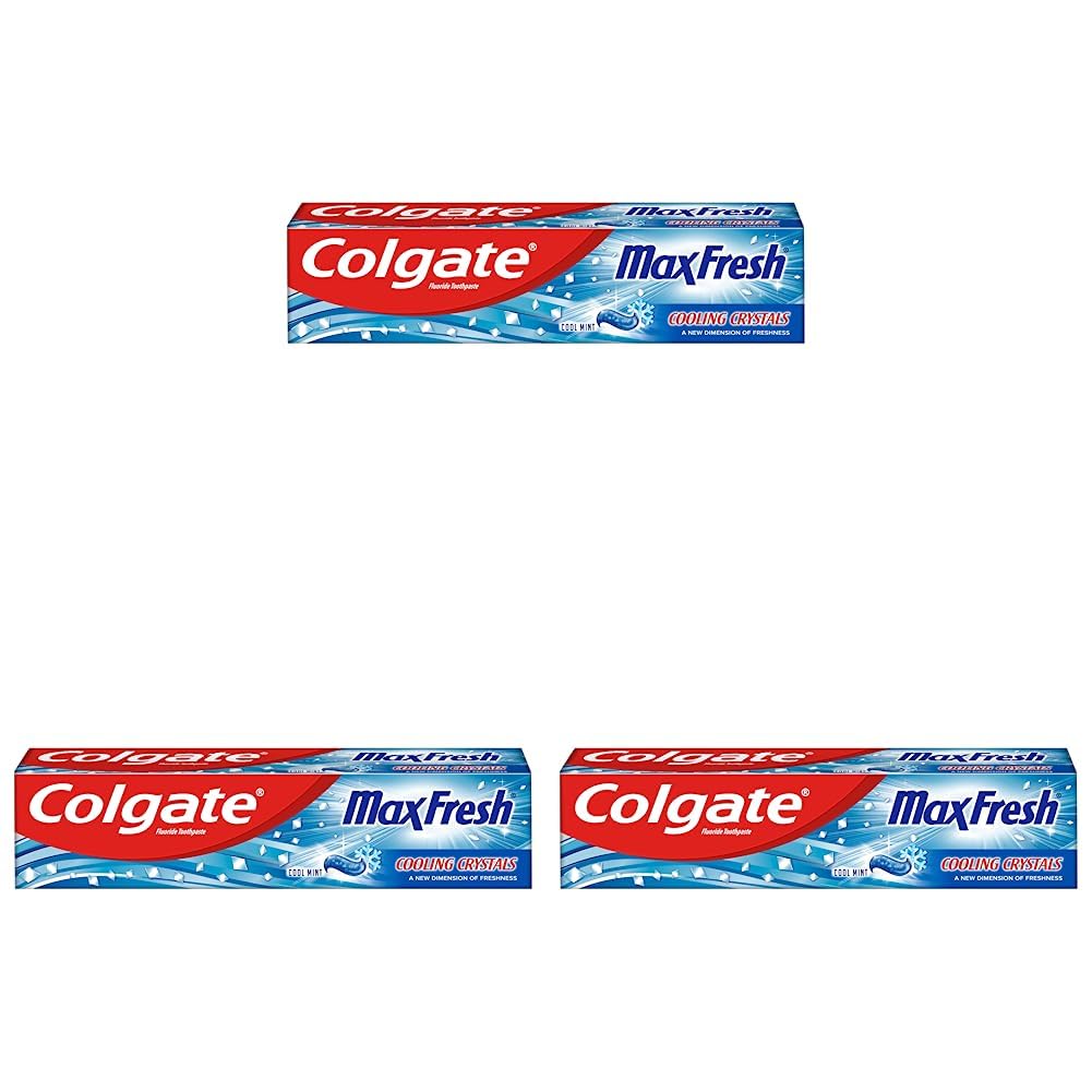 Colgate Max Fresh Cooling Crystals Toothpaste 125ml (Pack of 3)