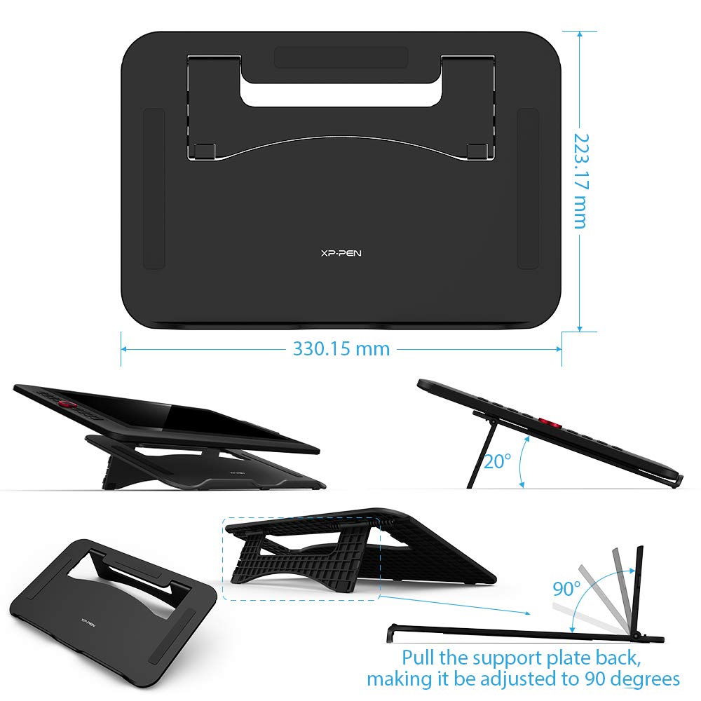 XPPen Artist 15.6 Pro Grafikmonitor 15,6 Zoll HD IPS Stift-Display Stift mit Kippfunktion Grafiktablett mit 8 Schnelltasten Stift-Dispaly Ideal für Home Office & E-Learning, Fotobearbeitung