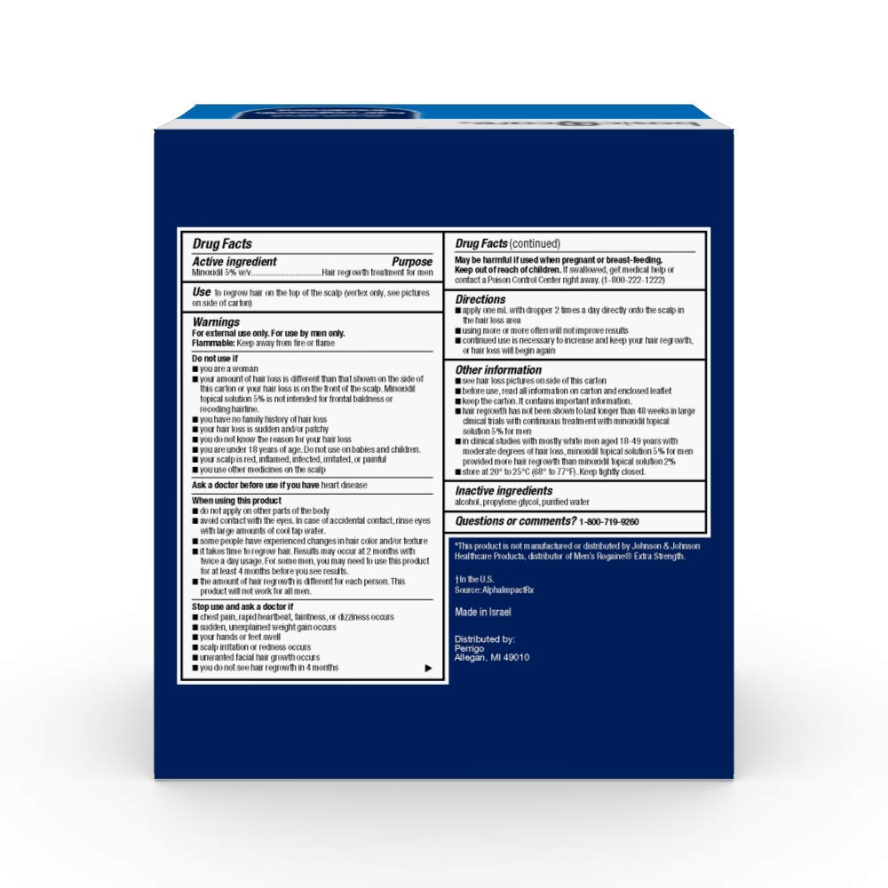 Amazon Basic Care Minoxidil Topical Solution USP, 5 Percent, Hair