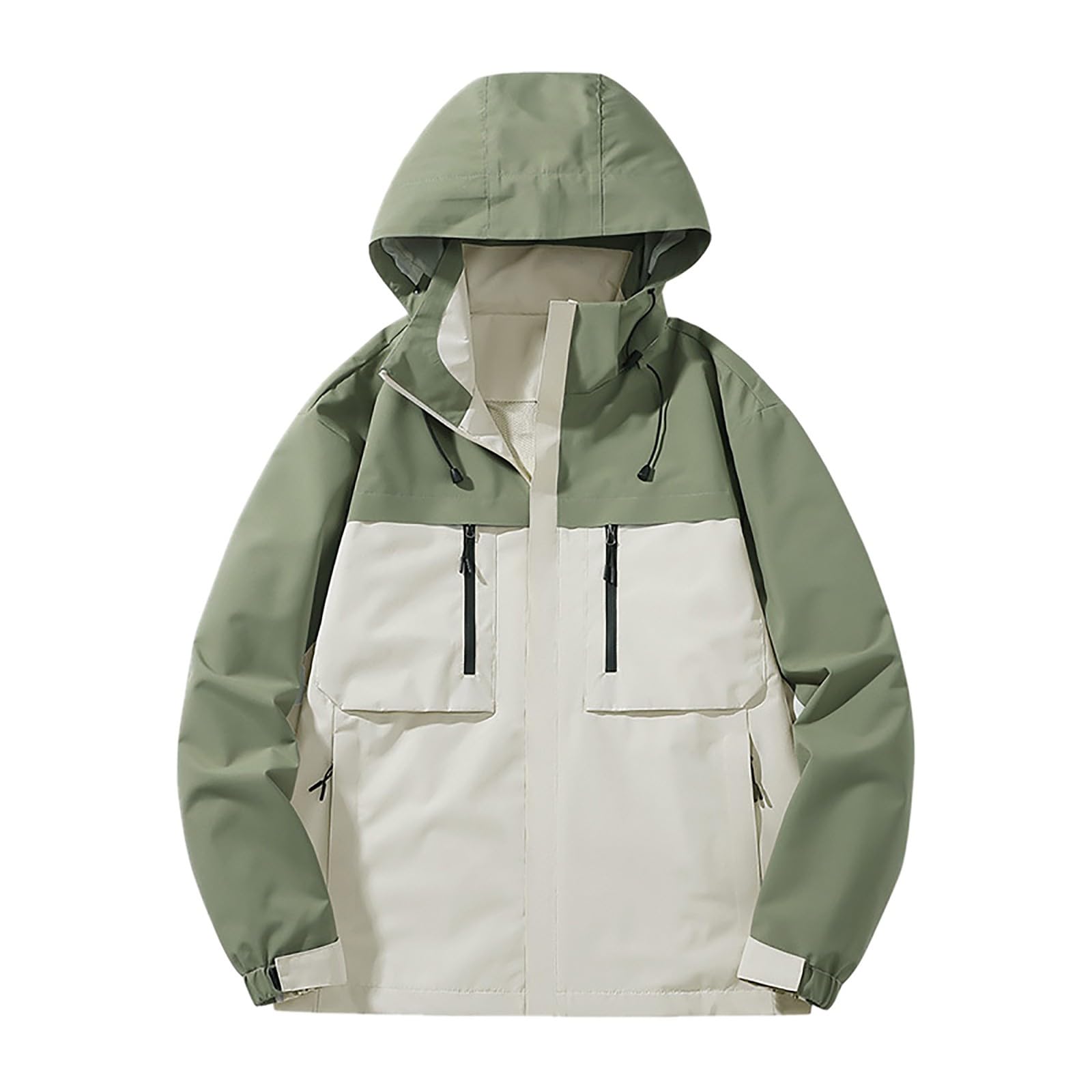 Giubbotto Impermeabile Uomo, Giacchetto Estivo Uomo, Giacca Antipioggia con Cappuccio Impermeabile da Escursionismo Leggera Trench All'aperto Softshell Uomo Estivo per L'uso Quotidiano E All'aperto