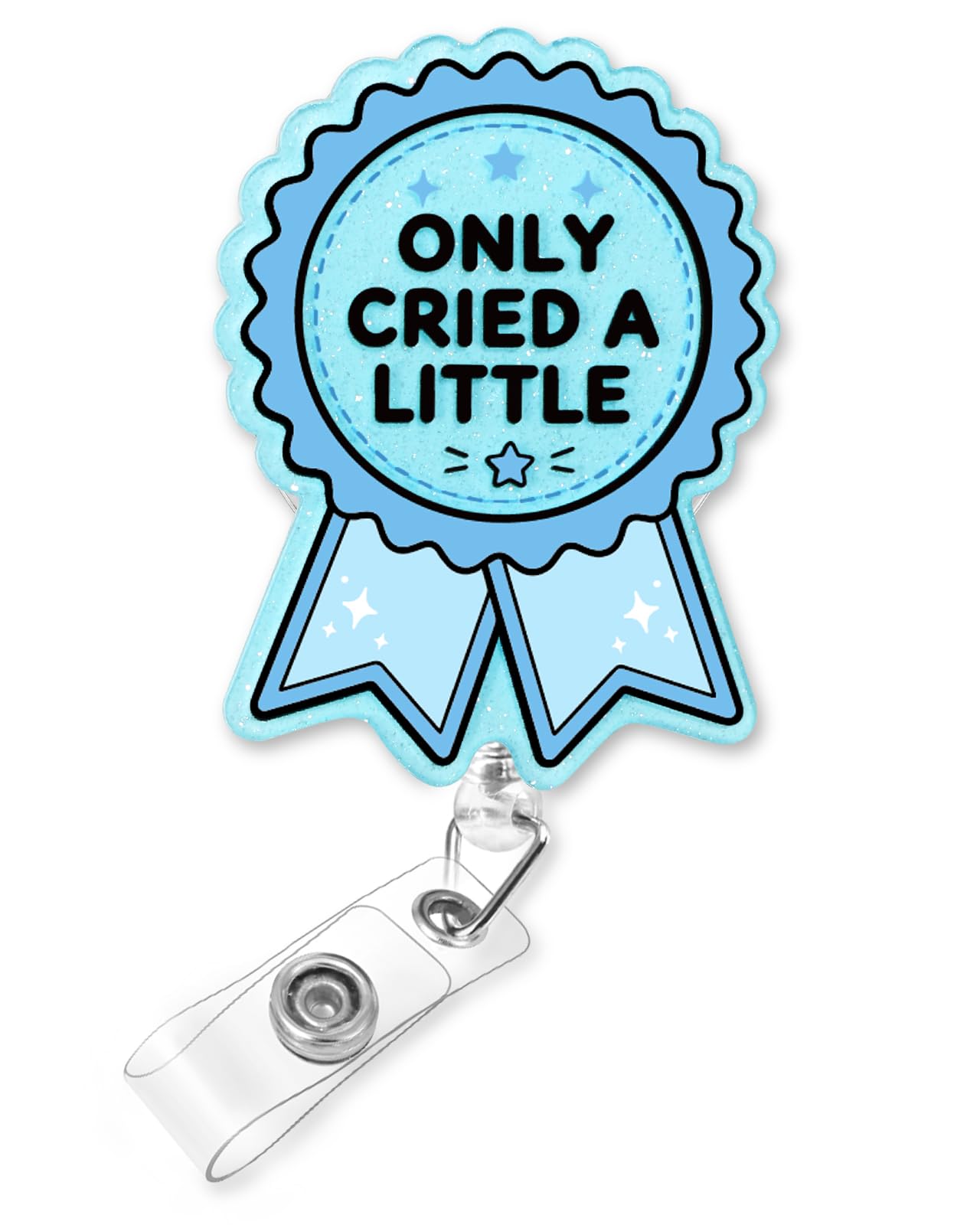 Plifal Funny Blue Ribbon Nurse Badge Reel