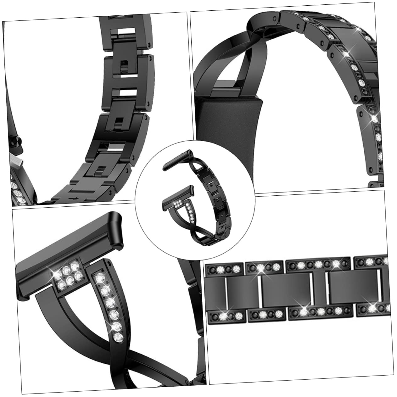 UKCOCO 2 Pièces Ceinture En Acier Bracelets De Montre Pour Hommes Montres En Acier Inoxydable Pour Hommes Montres Intelligentes Pour Hommes Relojes Inteligentes Para Hombres Bracelet