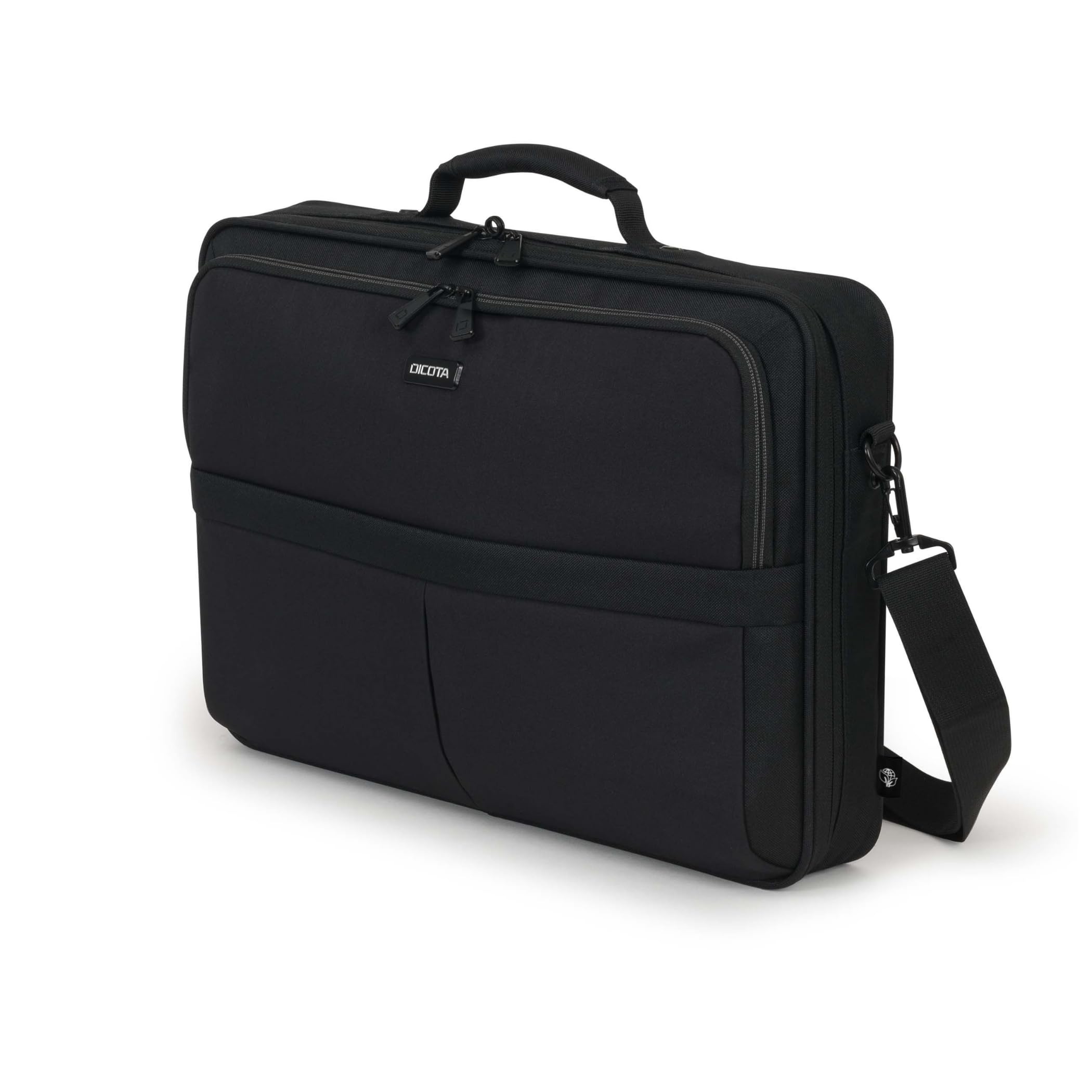 DICOTA Eco Multi SCALE 12”-14,1". Custodia con serratura per il trasporto di computer e tablet, custodia protettiva Eco per computer realizzata con materiali riciclati, colore nero