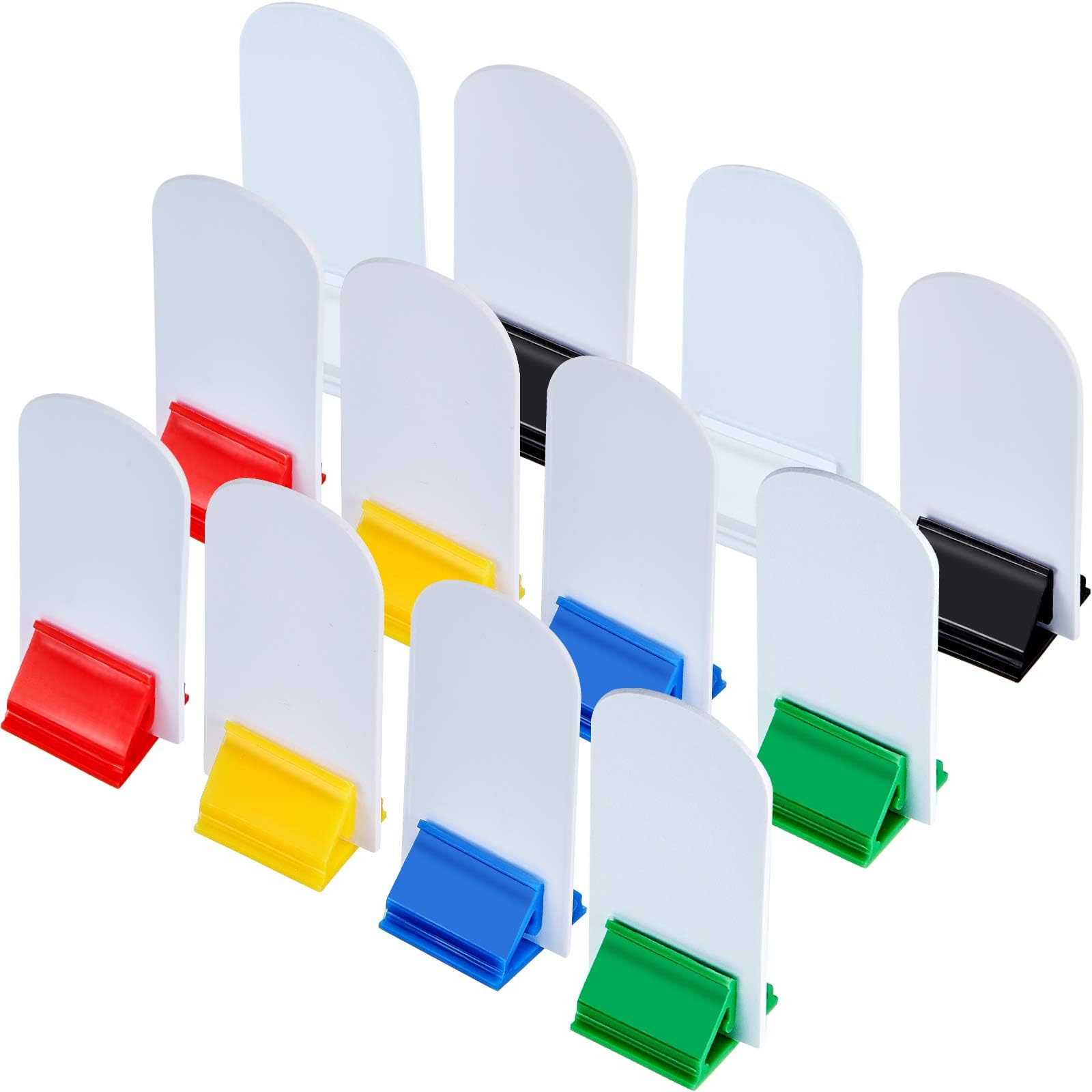 Blulu 12 Set Game Card Stands Multi-Color with Blank Board Game Board Markers for Party Favor