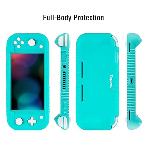 Miniatura 7 de Teyomi Protective Case Compatible with Nintendo Switch Lite, Silicone Protective Cover for Nintendo Switch Lite with Tempered Glass Screen