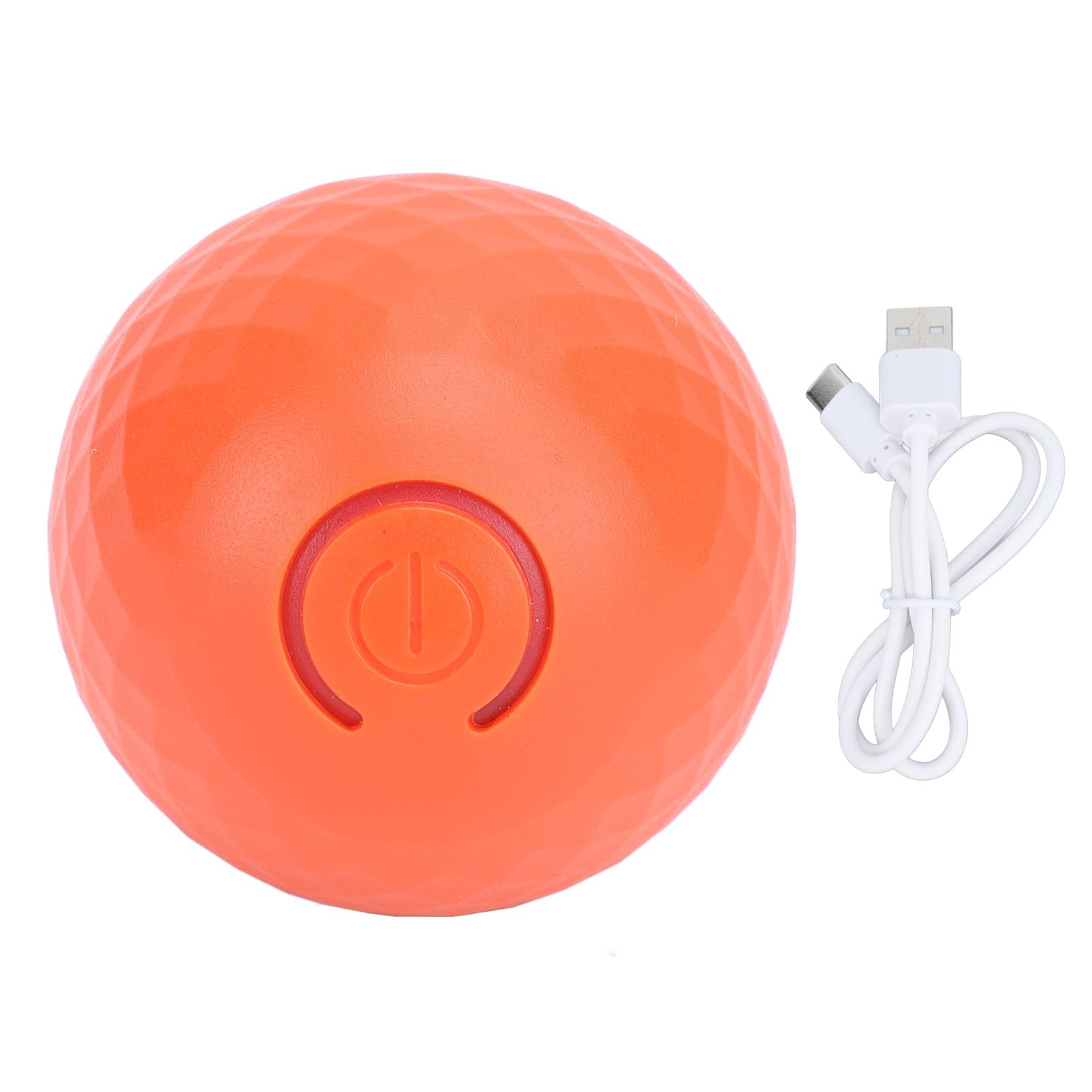Palla Interattiva Automatica Rotolante 360° Con Luce LED E Batteria 800 MAh, Per Cani Taglia Media E Grande