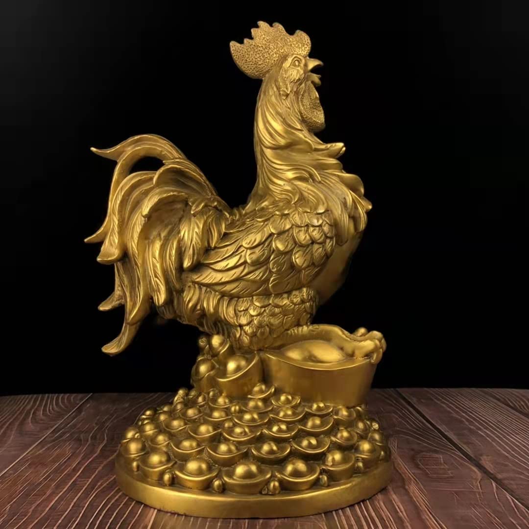 Amazon.co.jp: CAShaobeiq 銅製 鶏 真鍮 雄鶏 風水 干支 お金 鶏