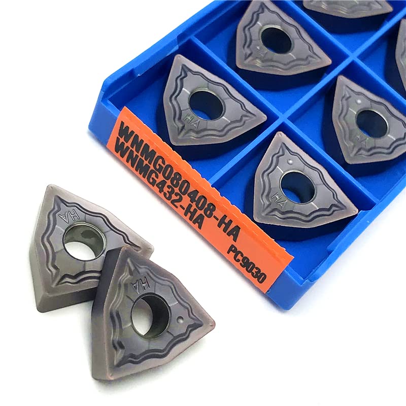10 puntas WNMG080404 WNMG080408 carburo para torneado miniatura 4