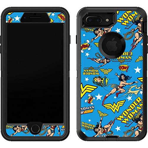 Skinit Decal Skin Compatible with OtterBox Defender iPhone 7 Plus - Officially Licensed Warner Bros Wonder Woman Blast Design