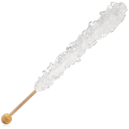 Miniatura 5 de White Rock Candy - Palitos de azúcar con sabor a azúcar original, 36 caramelos envueltos individualmente