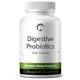 Probiotics for Digestive Health Supports Bloating & Regularity Supplement 240 Tablets 3 Billion CFU (240, Digestive Probiotics)