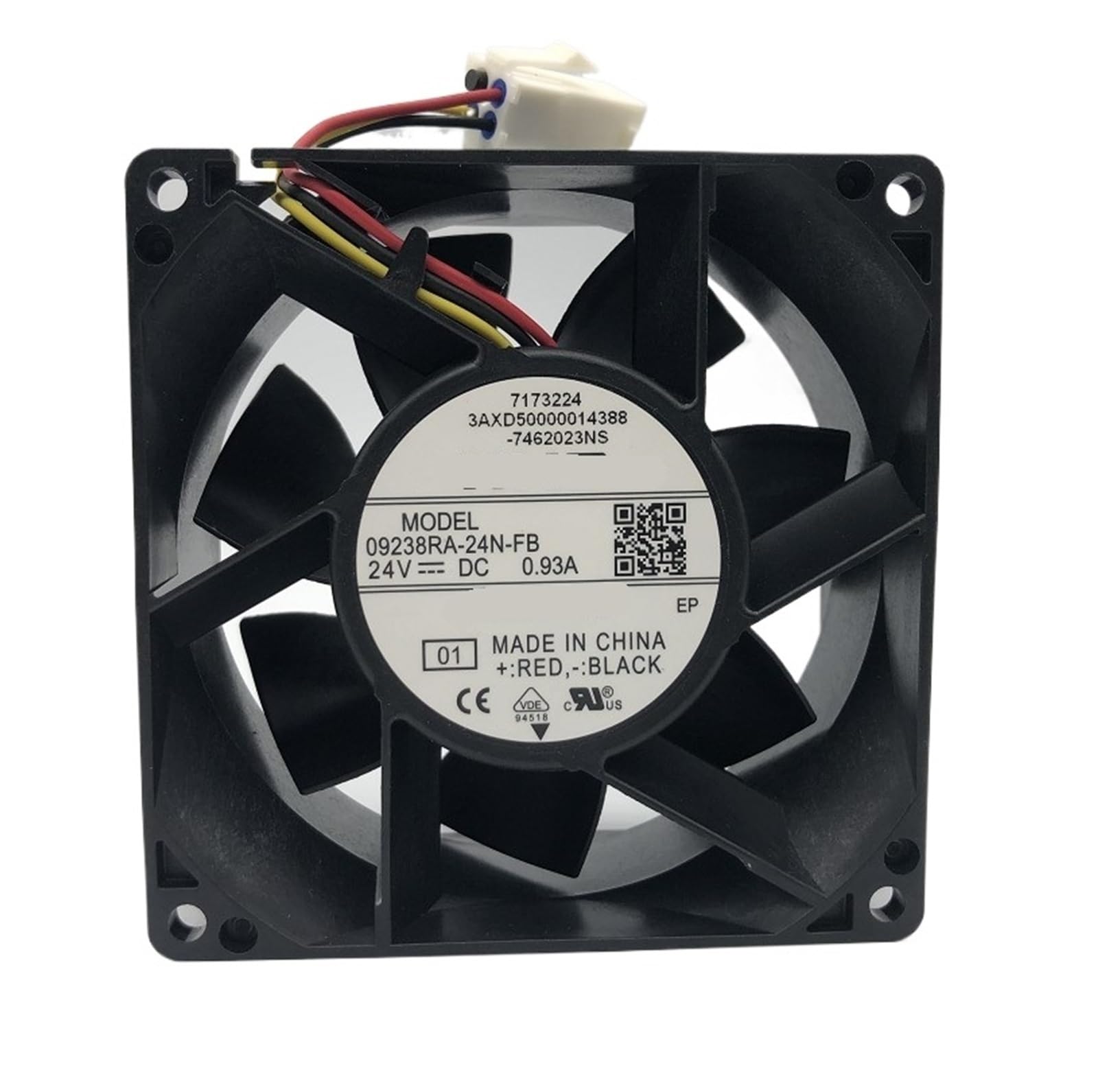 KWQNPHTRN 09238RA-24N-FB DC 24V 0.93A 92x92x38mm 3-Wire Cooling Fan