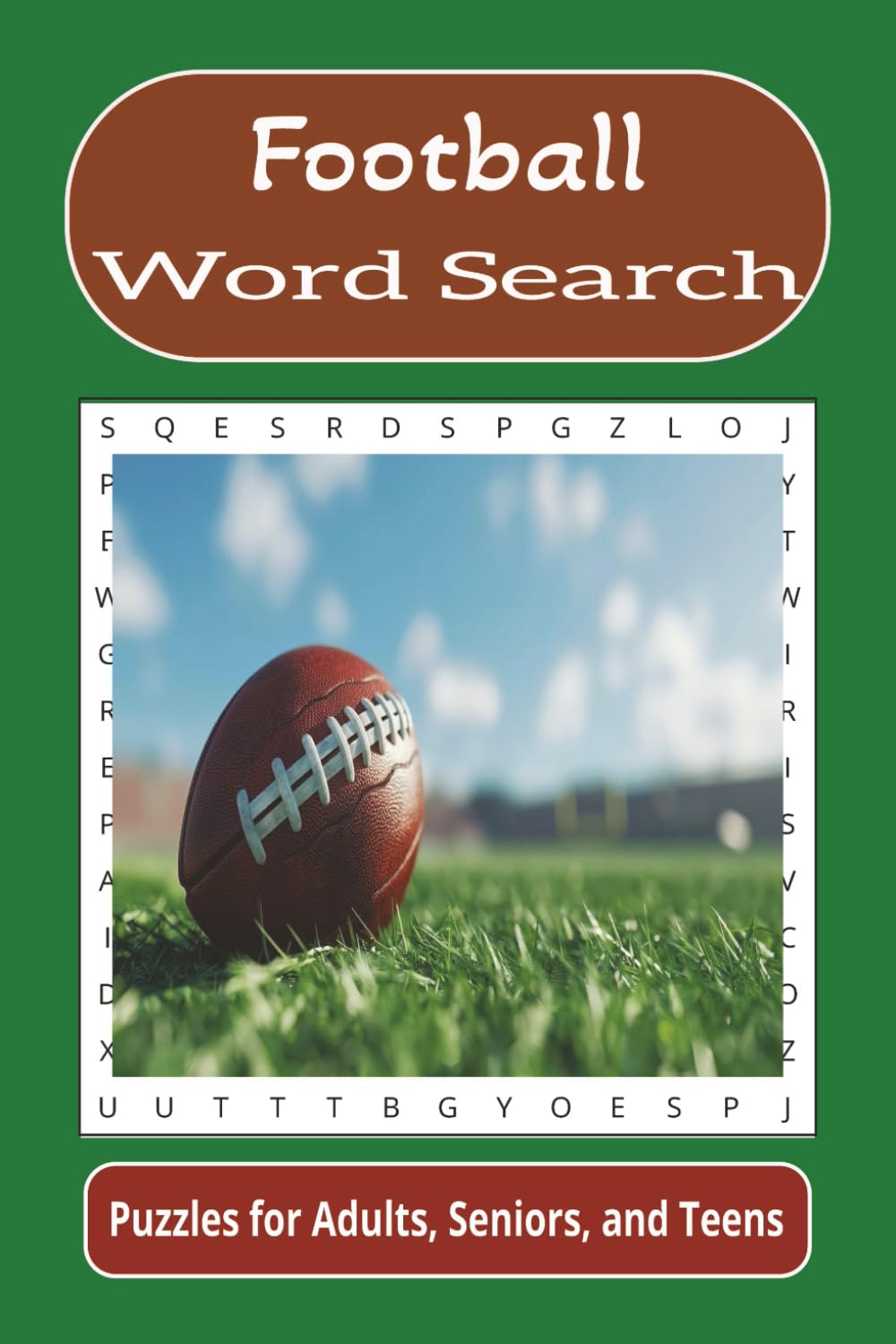 Football Word Search: Word searches with easy to read print about football, sports, football players, and more