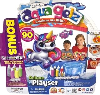 Aqua Gelz™ 3D Magic Gel | Create Soft Figures | Craft Kit | Unique Arts & Crafts for Kids | Squishy Maker Machine | Water Toys | Kid Toys for Girls Boys | Make Your Own Squishies (Core Deluxe Playset)