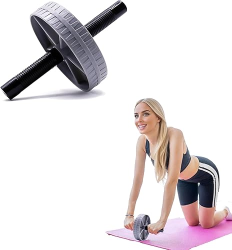 Miniatura 1 de Rodillo de rueda abdominal, rodillo de fitness, rodillo de entrenamiento de abdominales, rodillo de ejercicio básico, equipo de entrenamiento de