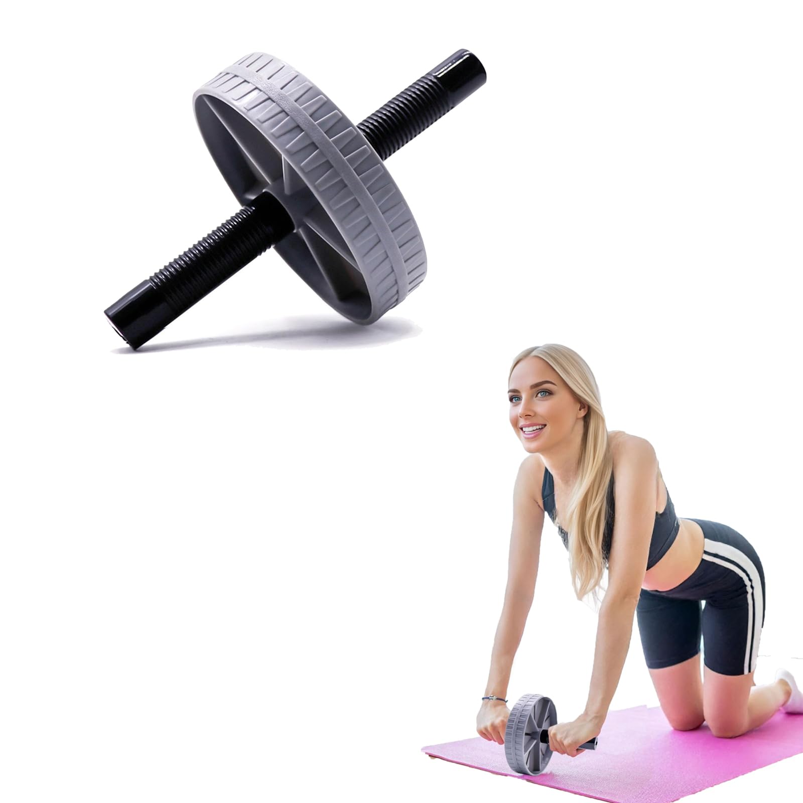 Ab Wheel Roller for Core Strength Training
| Automatic Rebound Abs Workout Equipment for Men and Women
| Abs Workout Ro 