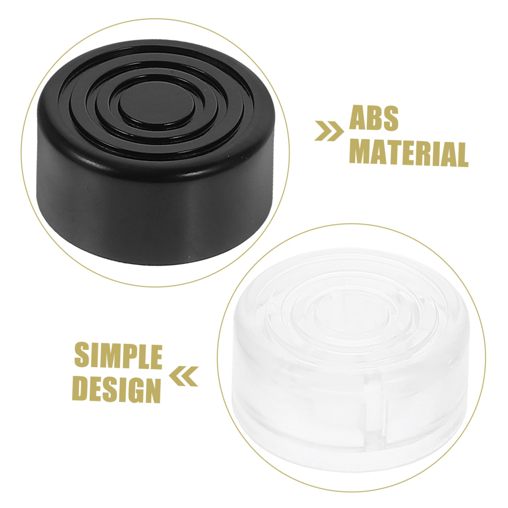 Abaodam 20pcs Guitar Effect Pedal Footswitch Topper Foot Switch Pedal Guitar Accessory Plastic Cap for