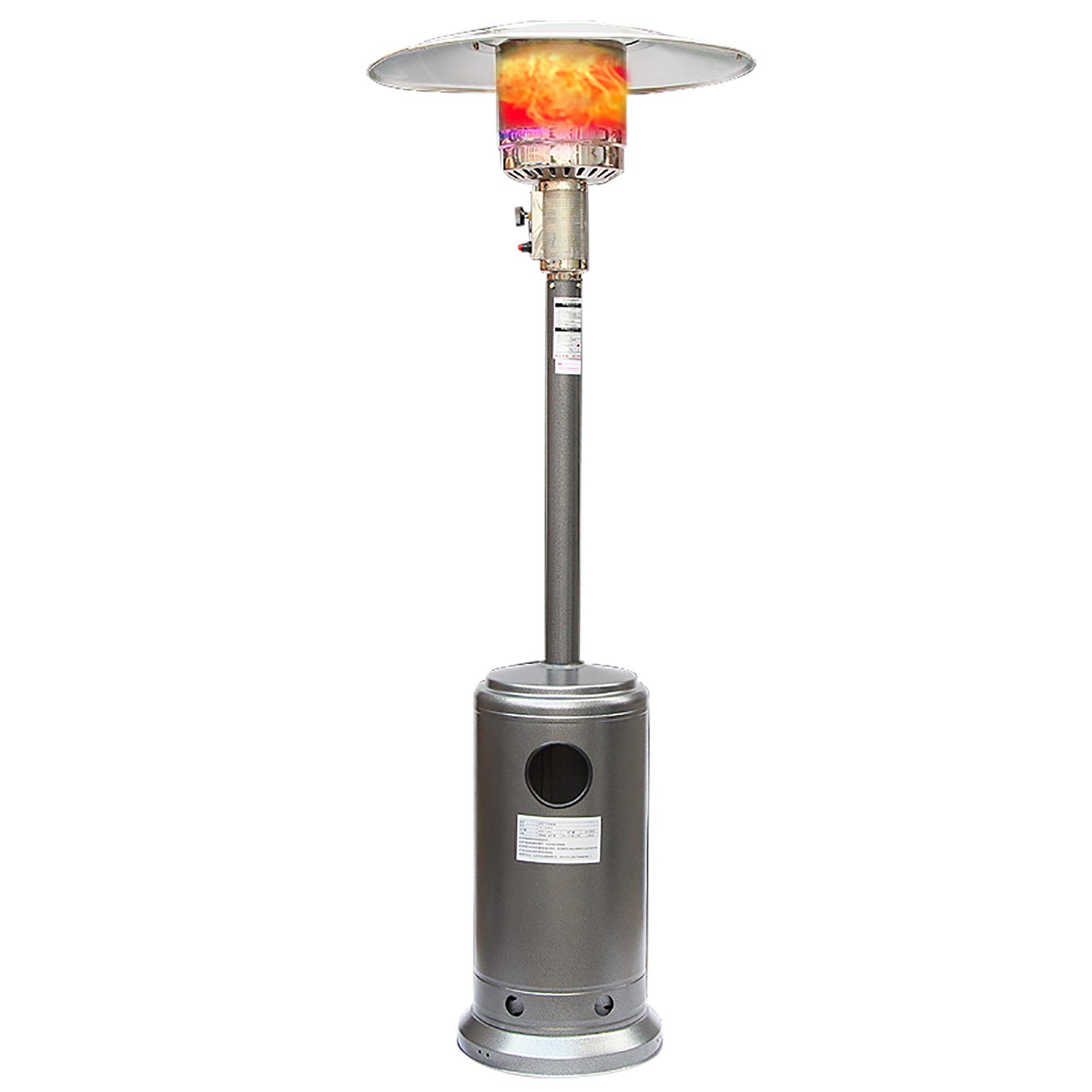 fungo riscaldante per esterno Riscaldatore Per Patio Esterno, Riscaldatore A Propano Commerciale Portatile 45000BTU, 88 Pollici Da Pavimento Con Ruota Per Matrimoni In Giardino, Feste