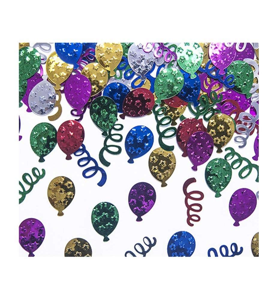 Folat B.V. Confeti metálico para decoración de mesas, Globos