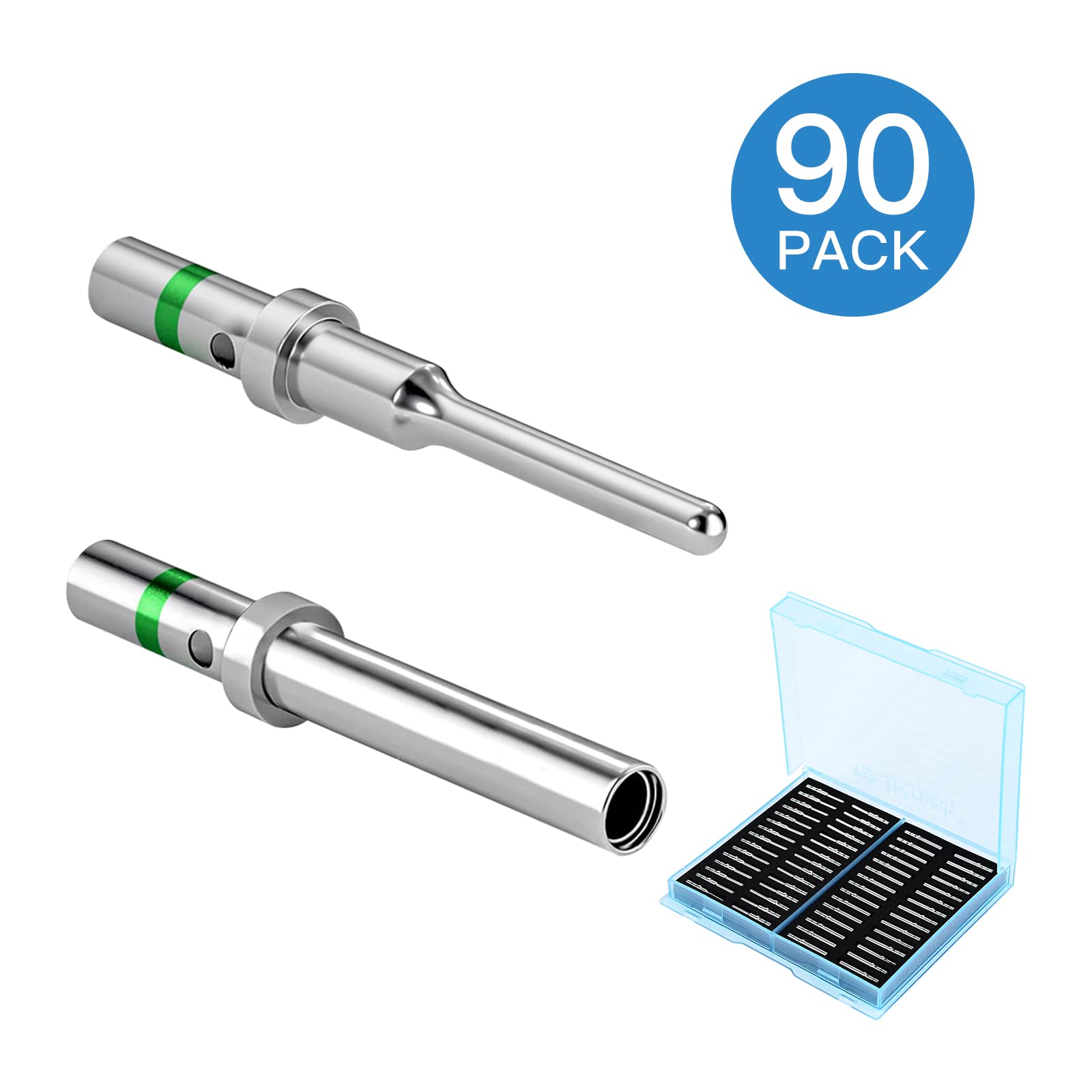 ST6281 DT Connectors Terminal Kit 90Pairs, Contact Size 16, Male Pins 0460-215-16141/Female Sockets 0462-209-16141, Wire Gauge 14-20 AWG (DT 16# 90Pairs)