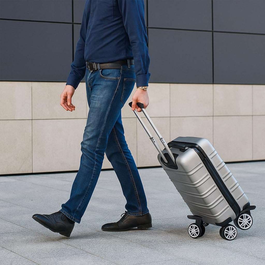 Roulettes De Valise De Remplacement - 1 Paire De Roues Pivotantes Doubles A19 - Matériau PP+PET Silencieux Et Résistant - Pour Bagages Et Trolleys