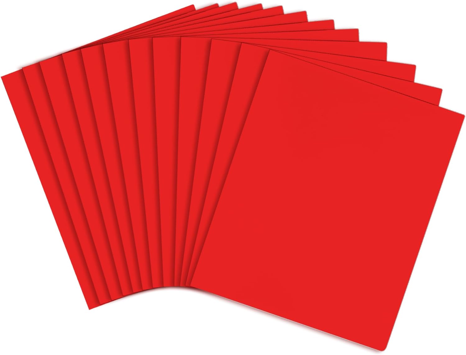 Feosky 10pcs Plastic Folders with Pockets, Heavy Duty Plastic Two Pocket Folder, File Pocket Folders for Office and School, Letter Size?Red?