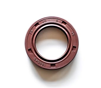 EAI 25mm x 40mm x 8mm FPM/FKM TC Double Lip w/Stainless Steel Spring Oil Seal. Comp. /w Viton Shaft Seal