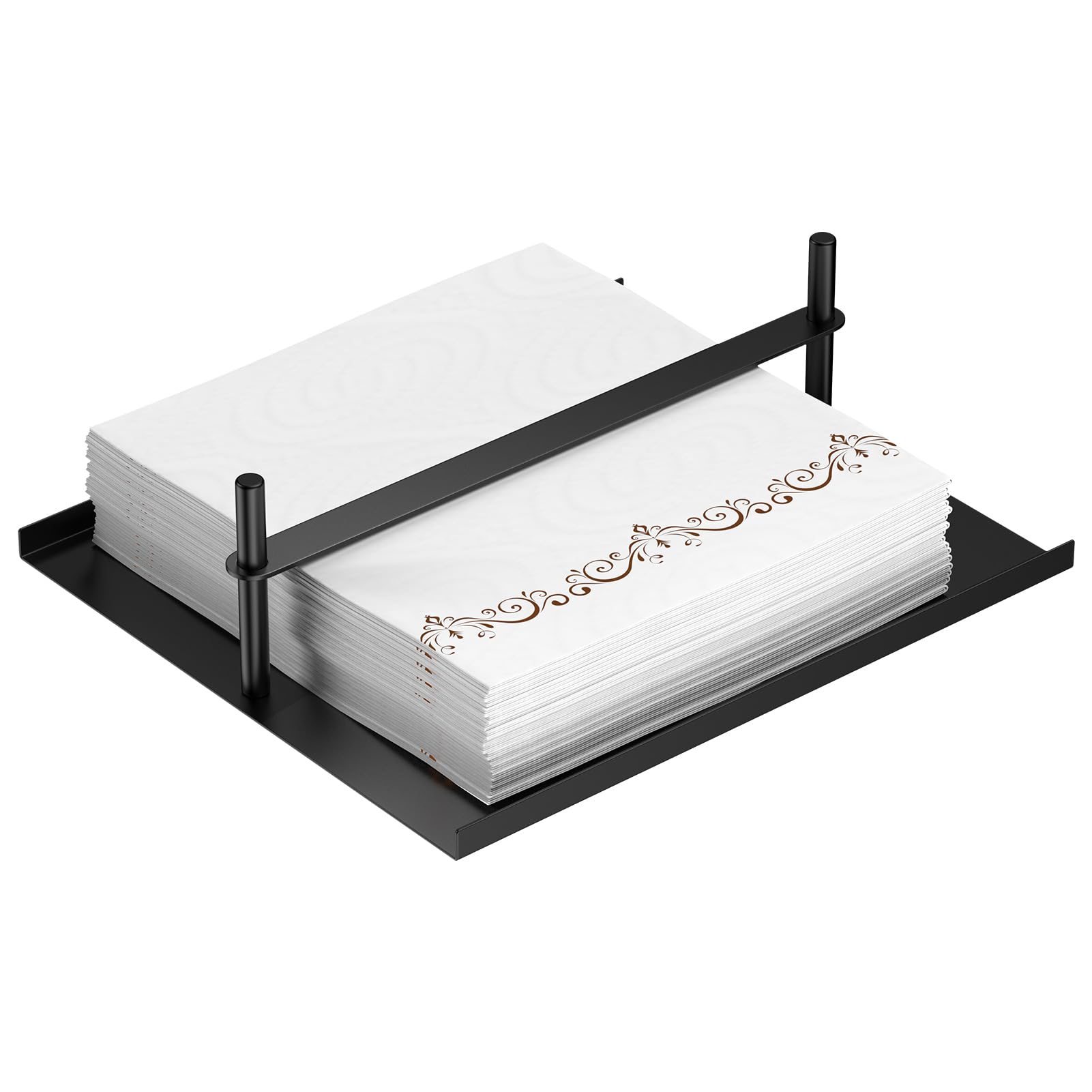Servilletero para mesa de cocina, moderno dispensador de servilletas para invitados, bandeja para baño, servilletero cuadrado plano para comedor, decoración de sala de papel, oficina,