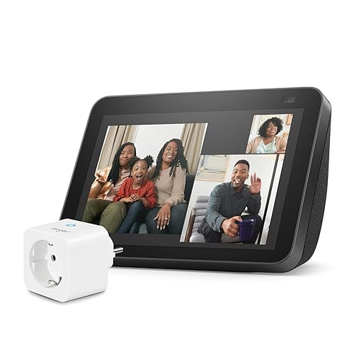 Immagine del prodotto Echo Show 8 (2ª generazione, modello 2021) | Antracite + Sengled Smart Plug, compatibile con Alexa - Kit di base per Casa Intelligente