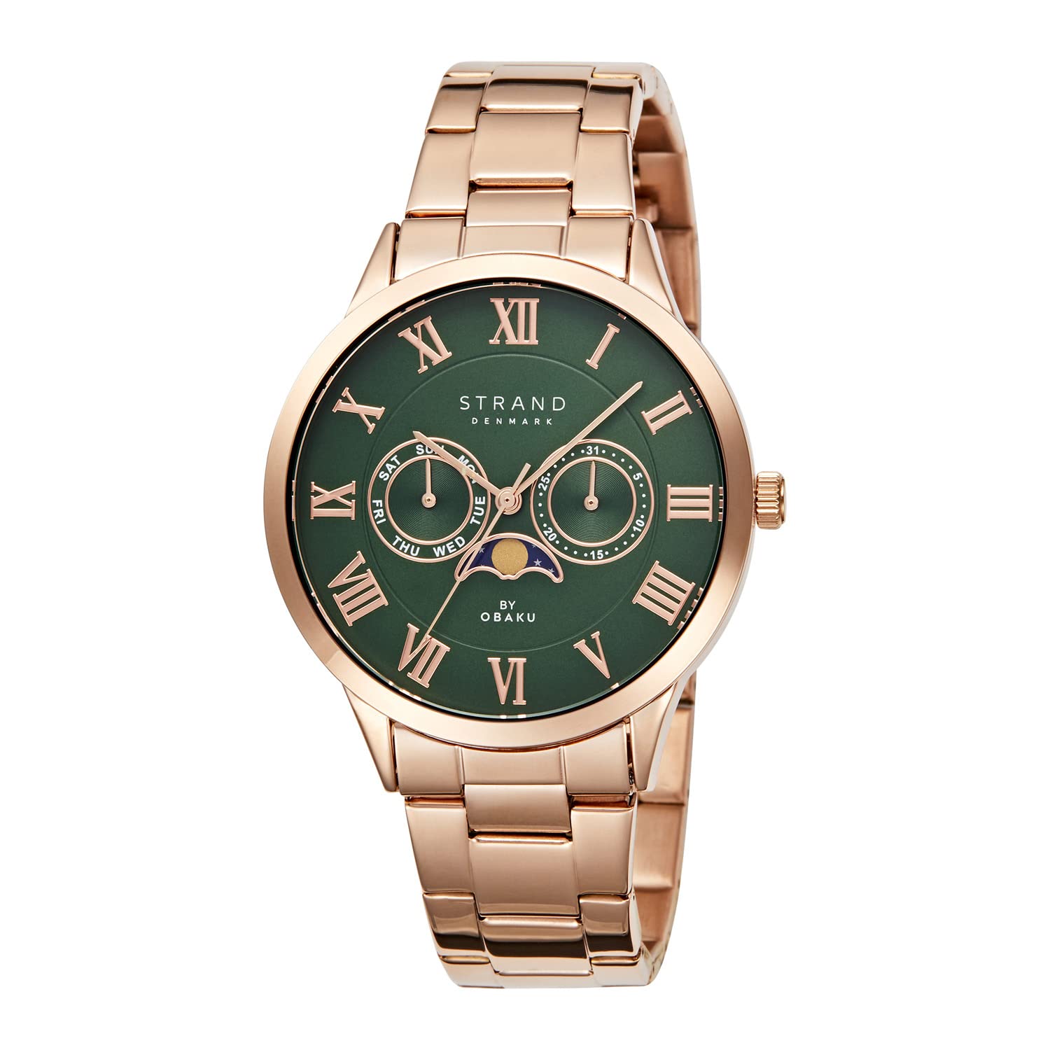 Strand By Obaku Moon Mint Analog Green Dial Mens Watch-S728GMVESV (B0BG265G71) Amazon Price History, Amazon Price Tracker