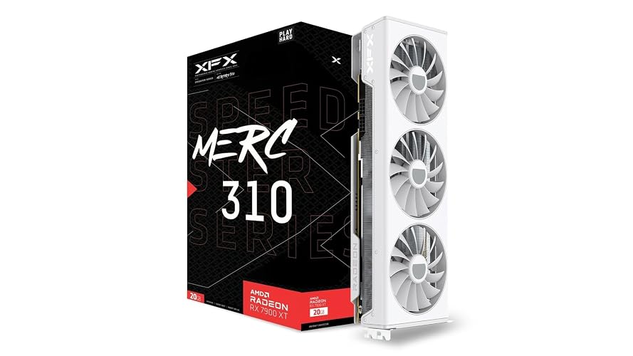 XFX Speedster MERC310 AMD Radeon RX 7900XT Gaming Graphics Card with 20GB GDDR6, AMD RDNA 3 RX-79TMERCW9