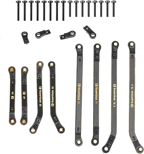 Juego de 4 eslabones de alta liquidación para SCX24 C10, juego de eslabones de latón, piezas mejoradas para SCX24 Bronco, C10, Wrangler JLU, Axial