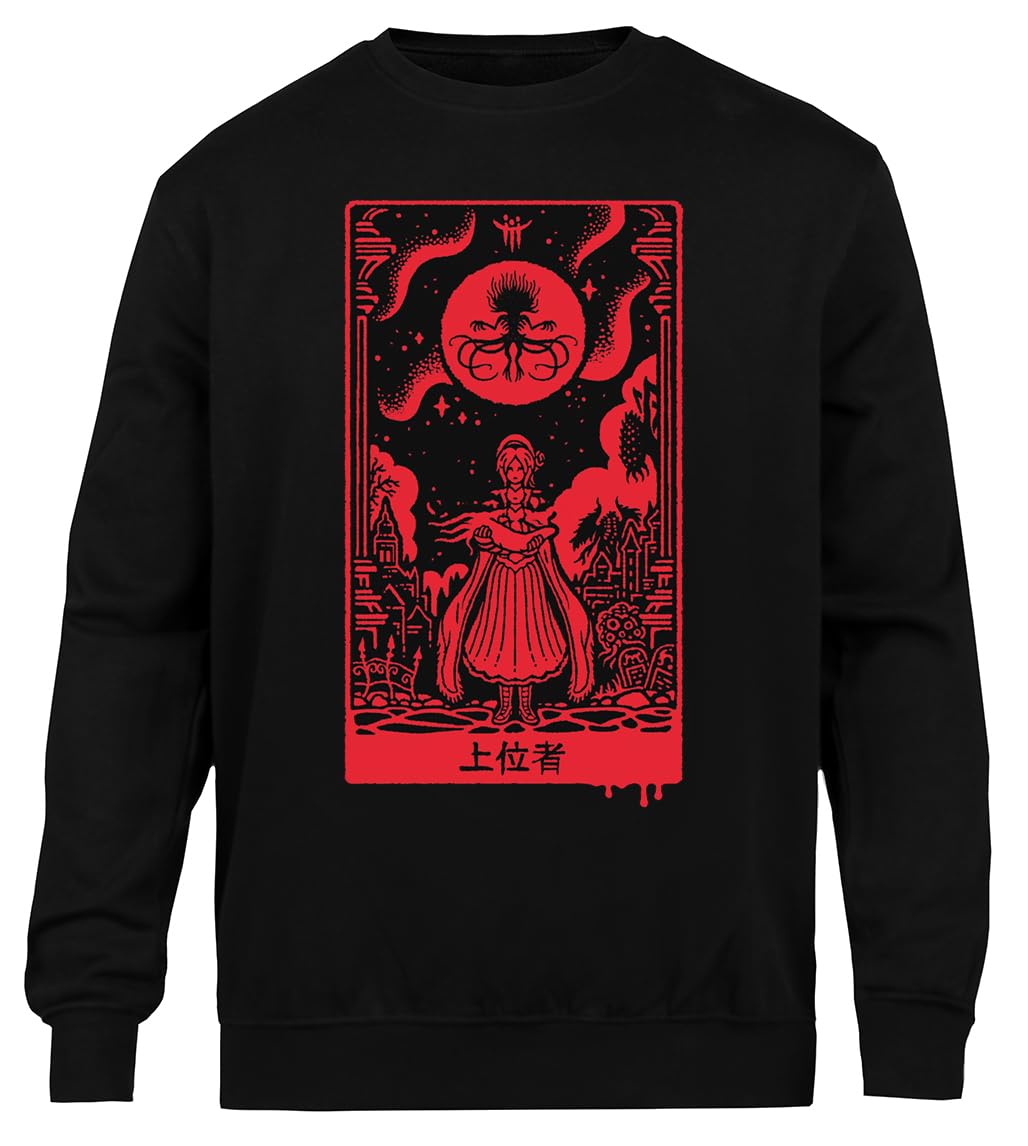 Superior Ones Felpa Nera Unisex Girocollo Eco-Friendly
