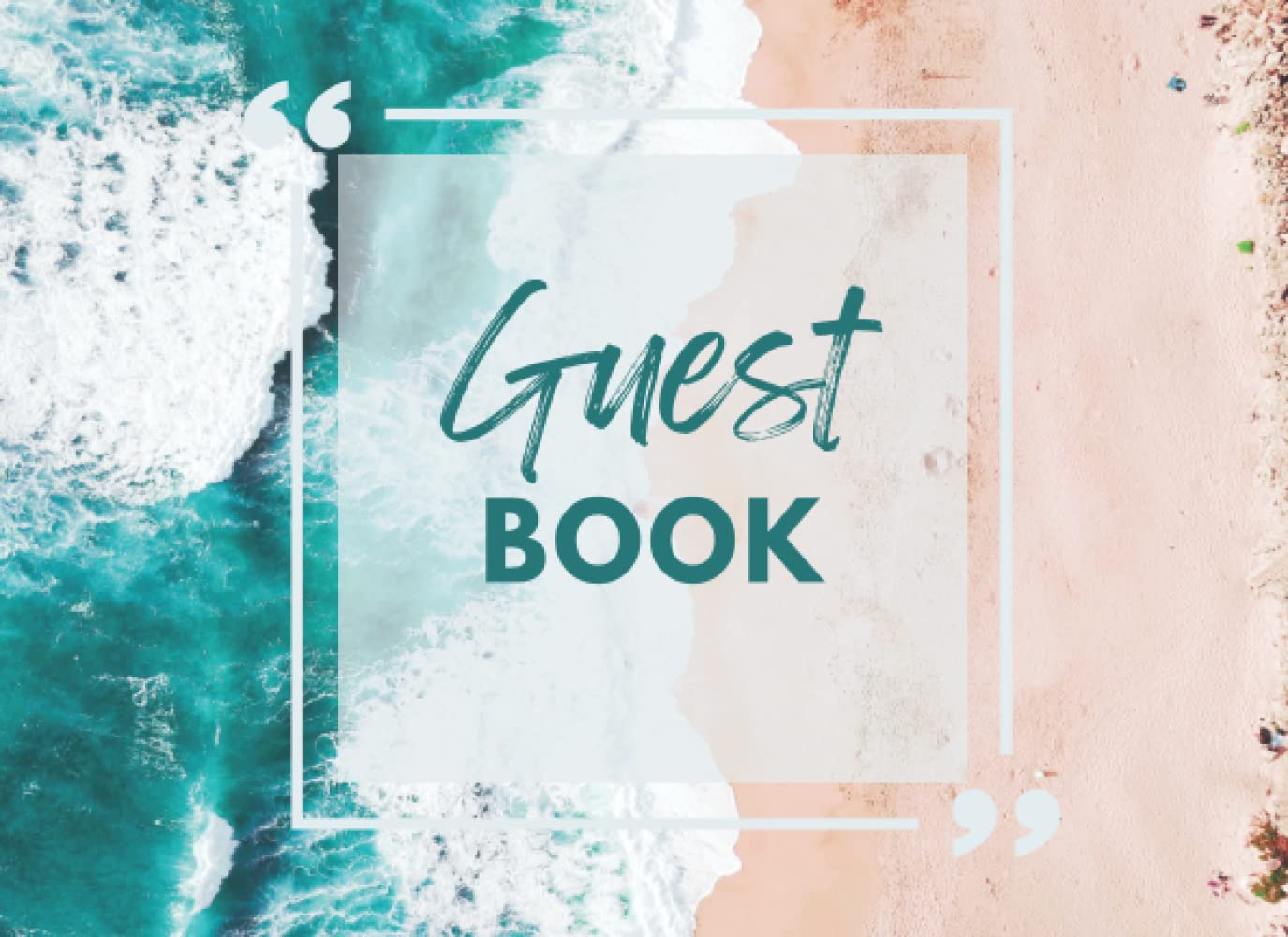BnB Guest Book - Pink Sand: Visitor Guest Book / Log Book for Travelers, Guests or Visitors Ideal for Vacation Rentals, AirBnB, Guest House, Hostels & More